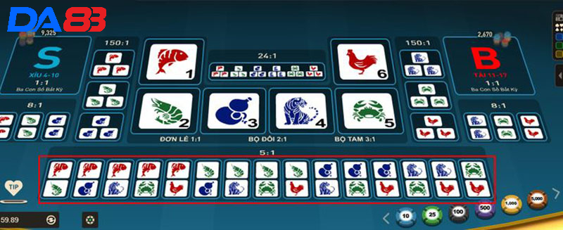 Các quy tắc trong game bầu cua online